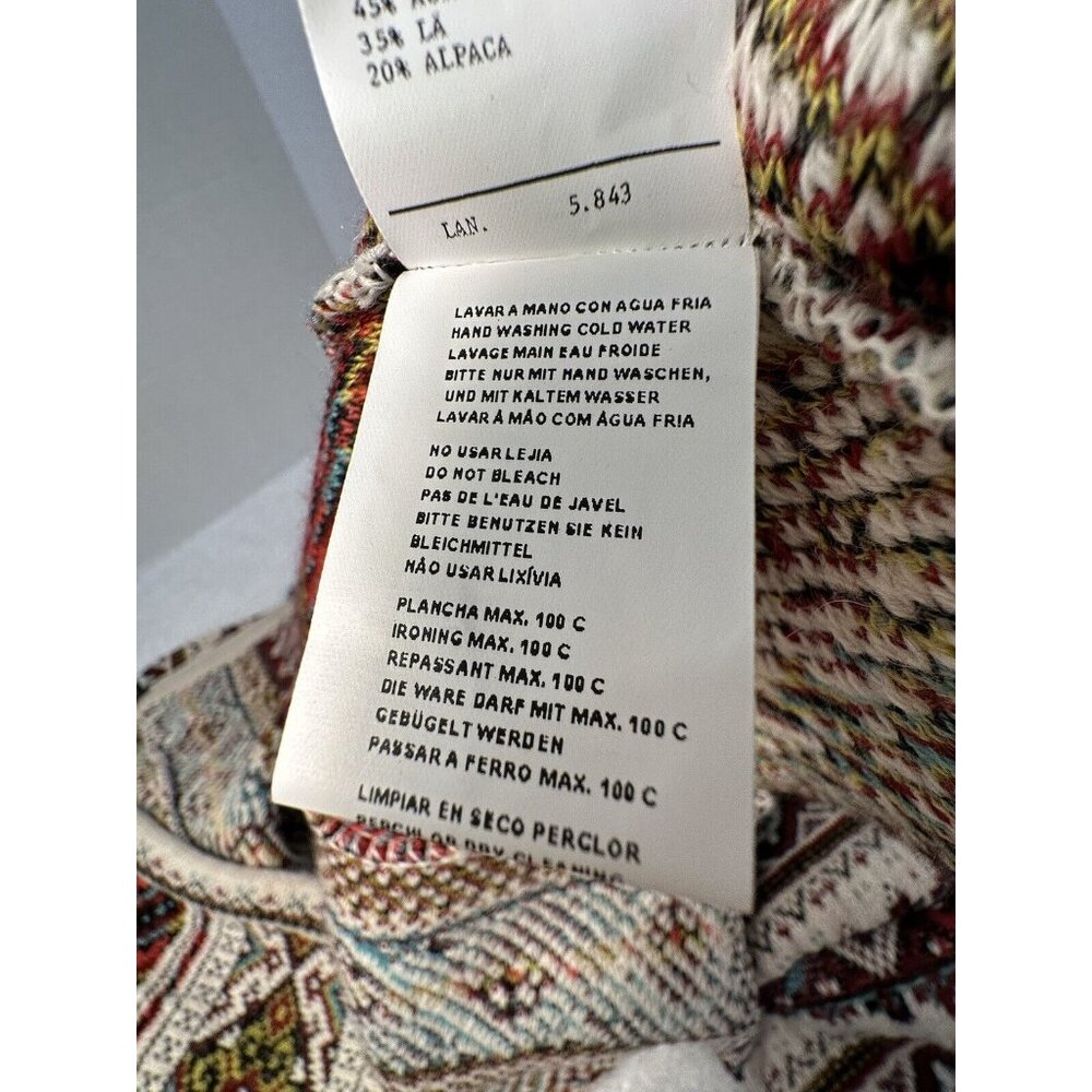 ALDO MARTINS (Anthropologie) Inverness Red Wool/Alpaca Cardigan, Size Small - Picture 9 of 14